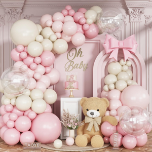 Does Not Apply Pink White Balloon Arch Kit, Double Stuffed Pastel Ivory Garland With 3 18-Inch Does Not Apply Pink White Balloon Arch Kit, Double Stuffed Pastel Ivory Garland With 3 18-Inch