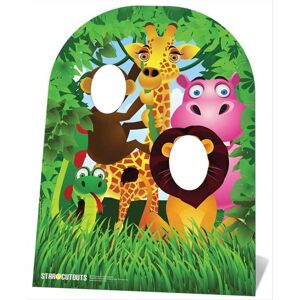 Jungle Friends Child Size Cardboard Stand-In Cutout Standup Exotic Animals Party Jungle Friends Child Size Cardboard Stand-In Cutout Standup Exotic Animals Party