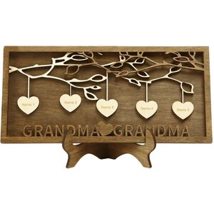 Sodial 3x(Wooden Family Tree Plaque Decoration Family Name Ornaments Mother'S Day8589 Sodial 3x(Wooden Family Tree Plaque Decoration Family Name Ornaments Mother'S Day8589