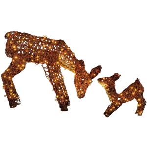 Premier Mother & Baby Deer Acrylic Christmas Decoration70cm X 38cm Brown St1081 Premier Mother & Baby Deer Acrylic Christmas Decoration70cm X 38cm Brown St1081
