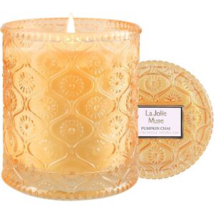 La Jole Muse La Jolie Muse Pumpkin Chai Scented Candle, Autumn Candle, Natural Soy Candle, 4 La Jole Muse La Jolie Muse Pumpkin Chai Scented Candle, Autumn Candle, Natural Soy Candle, 4