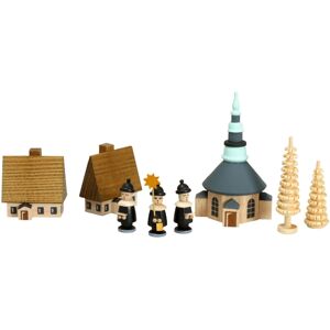 Erzgebirgische Volkskunst Drechslerei Schalling Christmas Decoration Village Seiffen With Ringelbäumchen And Carolers Colourful Erzgebirgische Volkskunst Drechslerei Schalling Christmas Decoration Village Seiffen With Ringelbäumchen And Carolers Colourful