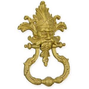 Aubaho A Cast Iron Door Knocker - Brass Colour Replica Retro Design Decoration Aubaho A Cast Iron Door Knocker - Brass Colour Replica Retro Design Decoration