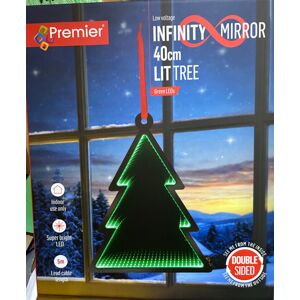 Premier Christmas Tree Infinity Effect 3d Leds Light 40cm Tall Hanging Double Sided Premier Christmas Tree Infinity Effect 3d Leds Light 40cm Tall Hanging Double Sided
