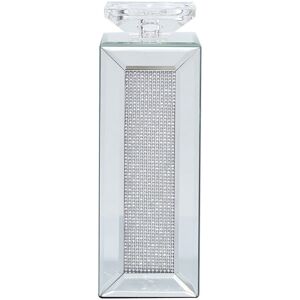 Angravehome Mirrored Glass Diamante Sparkle Pillar Candle / Tealight Holder (29cm) Angravehome Mirrored Glass Diamante Sparkle Pillar Candle / Tealight Holder (29cm)
