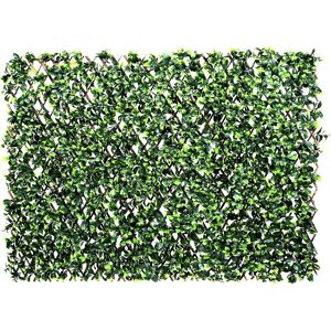 Greenbrokers Artificial Expanding Willow Trellis 1x2m Variegated Green Leaf Greenbrokers Artificial Expanding Willow Trellis 1x2m Variegated Green Leaf