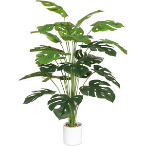 Does Not Apply 28\" Artificial Plants Tropical Palm Tree Fake Monstera Tree In Pot Tall Faux Pla Does Not Apply 28\" Artificial Plants Tropical Palm Tree Fake Monstera Tree In Pot Tall Faux Pla