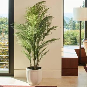 Does Not Apply Artificial 6.5ft Palm Tree In Ribbed Planter Decorative House Plant Home Indoor Does Not Apply Artificial 6.5ft Palm Tree In Ribbed Planter Decorative House Plant Home Indoor