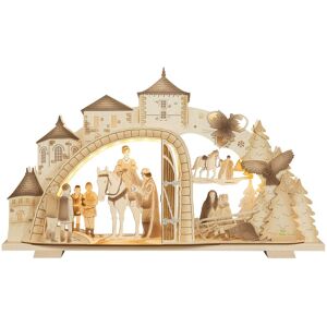 Saico Gmbh Seiffen Light Arch Three Hazelnuts For Cinderella Castle Gate Led Lighting 52x32x6 Cm Saico Gmbh Seiffen Light Arch Three Hazelnuts For Cinderella Castle Gate Led Lighting 52x32x6 Cm