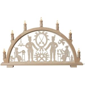 Saico Gmbh Light Arch Miners 7-Flame Electrically Illuminated Wxhxd 66x40.5x6cm New Saico Gmbh Light Arch Miners 7-Flame Electrically Illuminated Wxhxd 66x40.5x6cm New