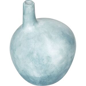 Beliani Decorative Vase Blue Terracotta - Decor Beliani Decorative Vase Blue Terracotta - Decor