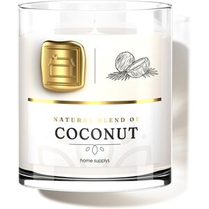 Home Supplys Large Coconut Candle - Candle Gift For Women & Men With Lid - (280g/60hr) Long Home Supplys Large Coconut Candle - Candle Gift For Women & Men With Lid - (280g/60hr) Long