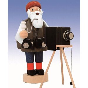 Kwo Kunstgewerbe-Werkstätten Olbernhau Gmbh Smoking Figure Photographer 19 Cm New Smoker Figurine Erzgebirge Kwo Kunstgewerbe-Werkstätten Olbernhau Gmbh Smoking Figure Photographer 19 Cm New Smoker Figurine Erzgebirge