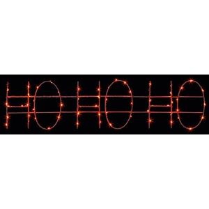 Premier 80cm Christmas Ho Ho Ho Red Flashing Multi Function Outdoor Led Silhouette Motif Premier 80cm Christmas Ho Ho Ho Red Flashing Multi Function Outdoor Led Silhouette Motif