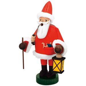 Kwo Santa Claus Smoker Figure - 18 Cm Erzgebirge Folk Art Kwo Santa Claus Smoker Figure - 18 Cm Erzgebirge Folk Art