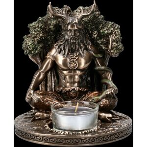 Veronese Tealight Holder - Celtic God Cernunnos Mythology Decorations 12cm Veronese Tealight Holder - Celtic God Cernunnos Mythology Decorations 12cm