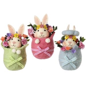 Heaven Sends Set of 3 Felt Easter Bunny Decorations Heaven Sends Set of 3 Felt Easter Bunny Decorations