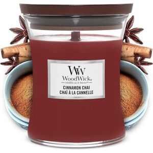 Woodwick Medium Hourglass Scented Candle, Cinnamon Chai With Crackling Wick, Bu Woodwick Medium Hourglass Scented Candle, Cinnamon Chai With Crackling Wick, Bu