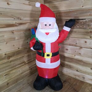 Samuel Alexander 130cm (4ft) Inflatable Led Outdoor Christmas Standing Santa With Gift In Sack Samuel Alexander 130cm (4ft) Inflatable Led Outdoor Christmas Standing Santa With Gift In Sack