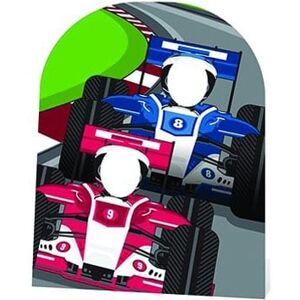 Star Cutouts Racing Cars Stand In Cardboard Cutout - 120cm Star Cutouts Racing Cars Stand In Cardboard Cutout - 120cm