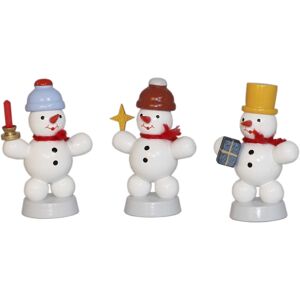 Fa. Volker Zenker Erzgebirgische Volkskunst Christmas Decoration Snowman Trio Iv Colorful Height 6cm New Snow Iceman Fa. Volker Zenker Erzgebirgische Volkskunst Christmas Decoration Snowman Trio Iv Colorful Height 6cm New Snow Iceman