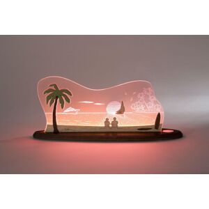 WEIGLA South Sea LED Decorative Light - 20cm, Red-Nature-Brown - Indoor Decor WEIGLA South Sea LED Decorative Light - 20cm, Red-Nature-Brown - Indoor Decor