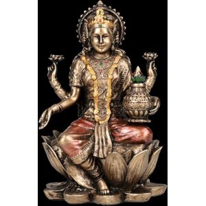 Lakshmi Miniature Figurine - Goddess Of Prosperity By Veronese Lucky Charm Deco Lakshmi Miniature Figurine - Goddess Of Prosperity By Veronese Lucky Charm Deco