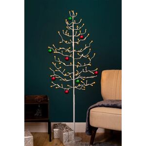 Festive Productions Christmas Twig Tree Decoration 5ft Indoor Warm White Led Light Up Flat Pre-Lit Festive Productions Christmas Twig Tree Decoration 5ft Indoor Warm White Led Light Up Flat Pre-Lit