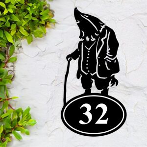 Black Country Metal Works Mr Badger Iron House Number Sign Black Country Metal Works Mr Badger Iron House Number Sign