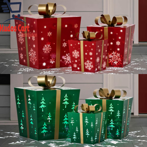Does Not Apply Metal Gift Boxes With Led Lights – Set Of 3 Christmas Xmas Decoration Festive Does Not Apply Metal Gift Boxes With Led Lights – Set Of 3 Christmas Xmas Decoration Festive