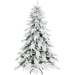 Homcom 6ft Christmas Tree With Flocked Realistic Tips, Hinged Xmas Tree Homcom 6ft Christmas Tree With Flocked Realistic Tips, Hinged Xmas Tree