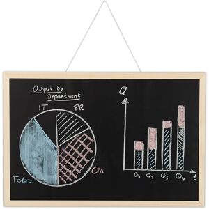 Relaxdays Chalkboard Wipeable Blackboard Wall-Mounted Display Office Organiser Reusable Relaxdays Chalkboard Wipeable Blackboard Wall-Mounted Display Office Organiser Reusable