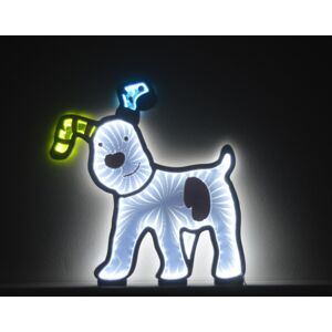 Snowtime 40cm Infinity Led Colourful Christmas Snowdog With Base Xmas Light-Up Decoration Snowtime 40cm Infinity Led Colourful Christmas Snowdog With Base Xmas Light-Up Decoration