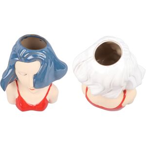 .›girl Face Vase Modern Decorative Sculpture Ceramic Head Flower Vase For Living .›girl Face Vase Modern Decorative Sculpture Ceramic Head Flower Vase For Living