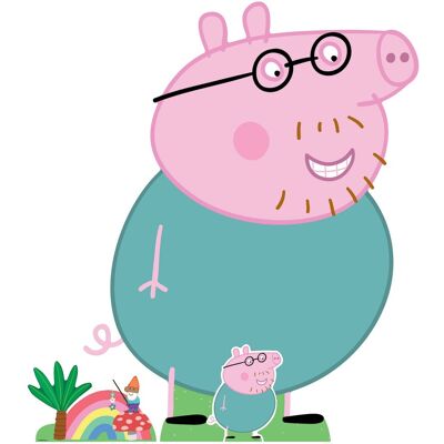 Iconicgreats - Daddy Pig (Peppa Pig) - 121 cm tall - Cardboard cutout Iconicgreats - Daddy Pig (Peppa Pig) - 121 cm tall - Cardboard cutout