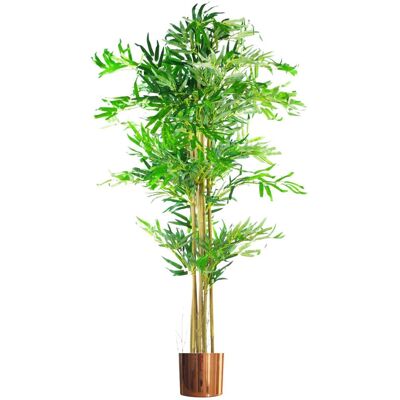 Leaf Design UK 150cm Artificial Bamboo Plant - Green Indoor Decor Leaf Design UK 150cm Artificial Bamboo Plant - Green Indoor Decor