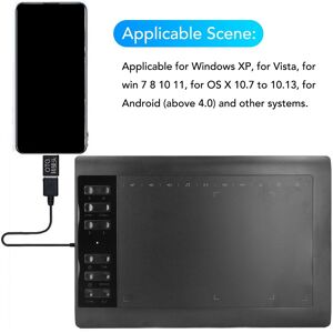 Graphics Drawing Tablet 233pps 5080lpi 8192 Level Pressure Sensitivity Graph New Graphics Drawing Tablet 233pps 5080lpi 8192 Level Pressure Sensitivity Graph New