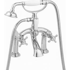 Evg Traditional Chrome Bath & Shower Mixer Tap With Handset Evg Traditional Chrome Bath & Shower Mixer Tap With Handset