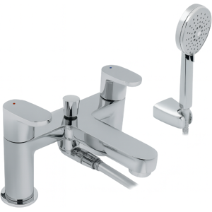 Evg Modern Chrome Bath & Shower Mixer Tap With Handset Evg Modern Chrome Bath & Shower Mixer Tap With Handset