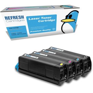 Refresh Cartridges Value Pack 43034808/7/6/5 Toner Compatible With Oki Printers Refresh Cartridges Value Pack 43034808/7/6/5 Toner Compatible With Oki Printers