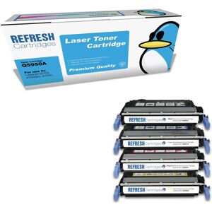 Refresh Cartridges Full Set Value Pack 4x 643a Toner Compatible With Hp Printers Refresh Cartridges Full Set Value Pack 4x 643a Toner Compatible With Hp Printers