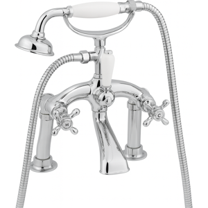 Evg Hemsworth Chrome Bath Shower Mixer Tap With Handset & Hose Evg Hemsworth Chrome Bath Shower Mixer Tap With Handset & Hose