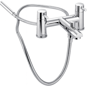 Evg Ebro Bath & Shower Mixer Chrome - Dual Handle Bath Tap With Shower Kit Evg Ebro Bath & Shower Mixer Chrome - Dual Handle Bath Tap With Shower Kit