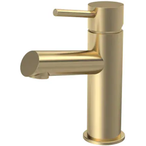 Velora Mono Basin Mixer Tap Single Lever + Clicker Waste - Brushed Brass Pste805 Velora Mono Basin Mixer Tap Single Lever + Clicker Waste - Brushed Brass Pste805