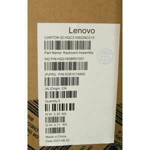 Lenovo Pro 5 Pro-16ach6 Keyboard Palmrest Top Cover Czech Silver 5cb1c74905 Lenovo Pro 5 Pro-16ach6 Keyboard Palmrest Top Cover Czech Silver 5cb1c74905