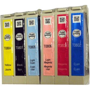 Genuine Epson Original T0807 Ink Cartridges T0801-T0806 For Stylus Photo Printer Genuine Epson Original T0807 Ink Cartridges T0801-T0806 For Stylus Photo Printer