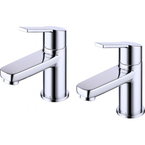 Evg Chrome Bath Pillar Taps Pair – Modern Lever Taps Evg Chrome Bath Pillar Taps Pair – Modern Lever Taps