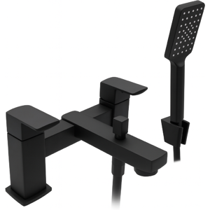 Evg Manta Bath & Shower Mixer Black - Modern Dual Control Tap Evg Manta Bath & Shower Mixer Black - Modern Dual Control Tap