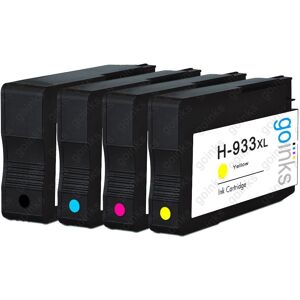Go Inks 4 Printer Ink Cartridges (Set) To Replace Hp 932 & 933 Xl Non-Oem / Compatible Go Inks 4 Printer Ink Cartridges (Set) To Replace Hp 932 & 933 Xl Non-Oem / Compatible