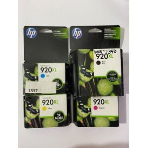 Genuine Original Hp 920xl 4-Pack Bk/m/y/c Printer Ink Cartridges Genuine Original Hp 920xl 4-Pack Bk/m/y/c Printer Ink Cartridges